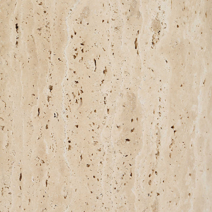 Basilica - Accent Table - Brown / White