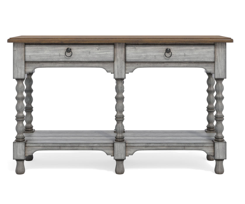 Plymouth - Sofa Table With Drawers - Gray