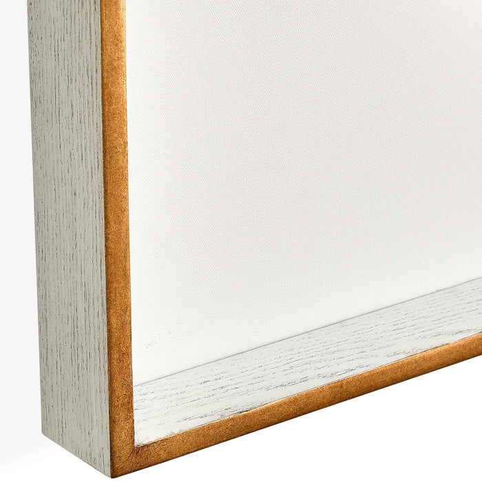 Outer World Garnet - Framed Canvas - Blue / Green / Orange