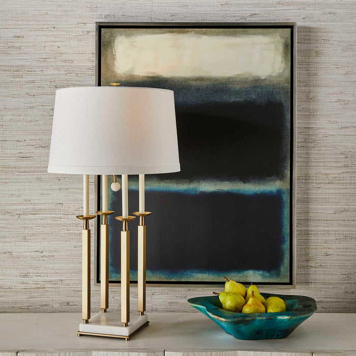 Solstice 2 - Framed Canvas - Black / Blue / Gray