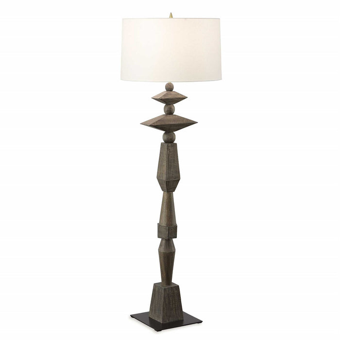 Lineage - Totem Floor Lamp - Woodtone