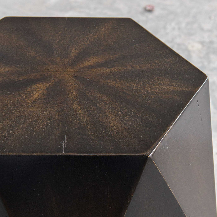 Volker - Black Geometric Accent Table