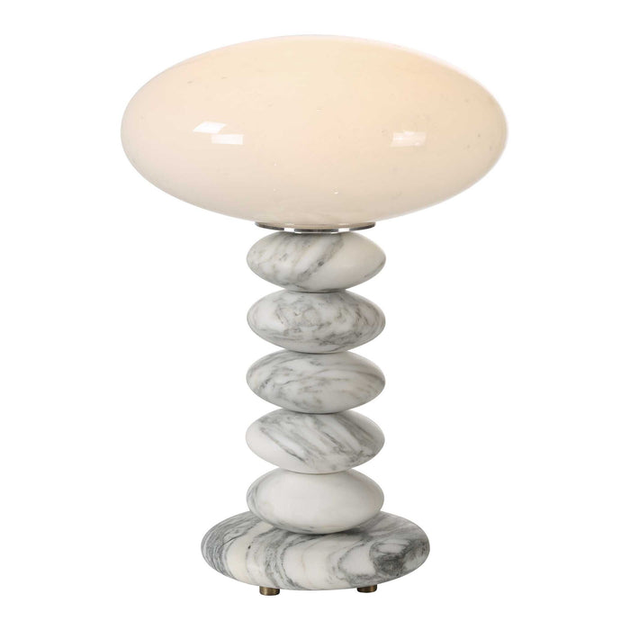 Washed Stones - Mini Lamp - White
