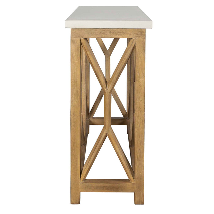 Catali - Stone Console Table - Ivory