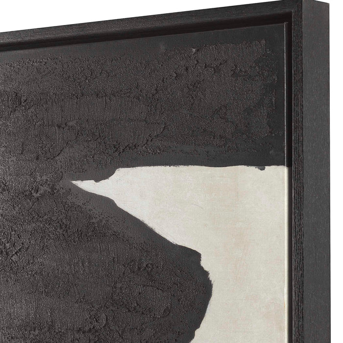 Rock On - Framed Canvas - Black / Beige
