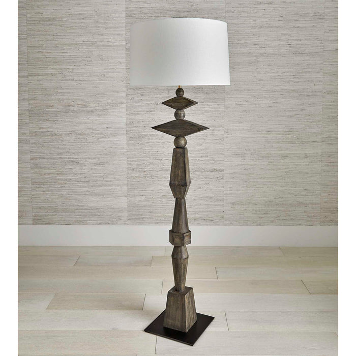 Lineage - Totem Floor Lamp - Woodtone