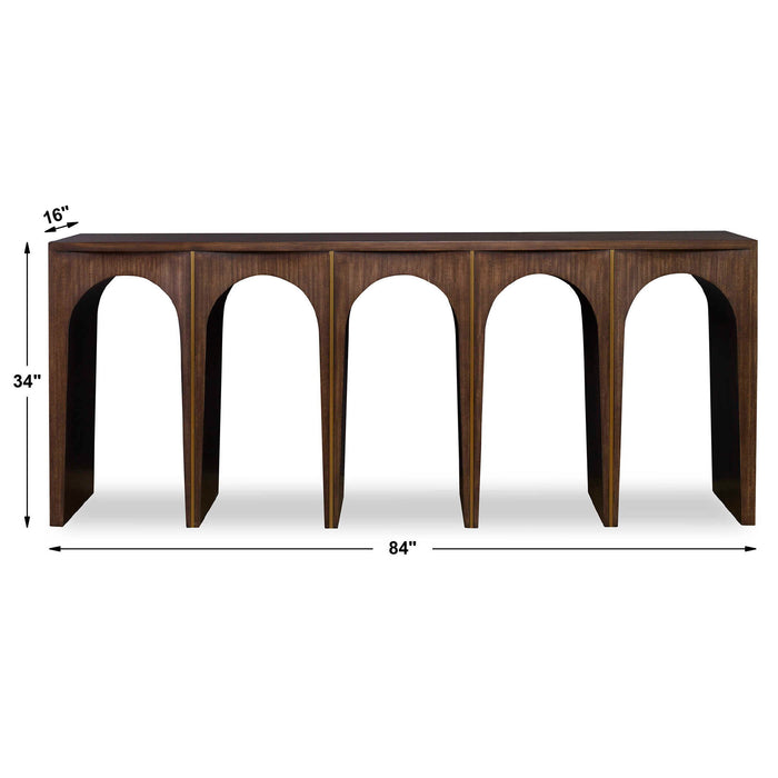 Coliseum - Console Table - Woodtone