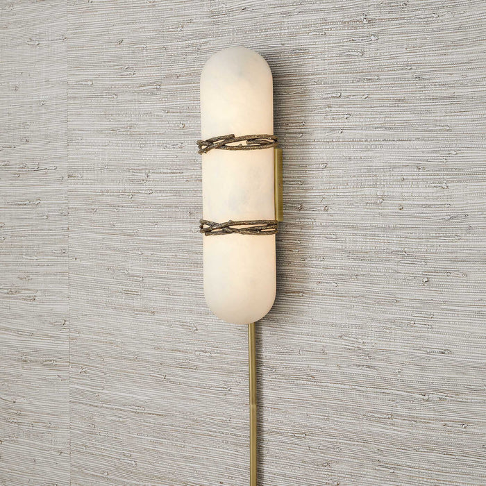 Entangled Vine - 1 Light Sconce - Brass / White