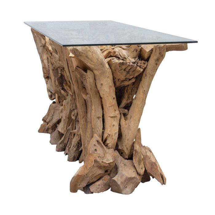 Teak Root - Console Table - Brown / Woodtone