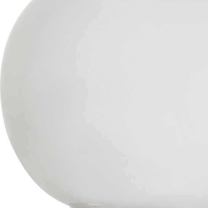 Ceramic Table Lamp - White Fabric