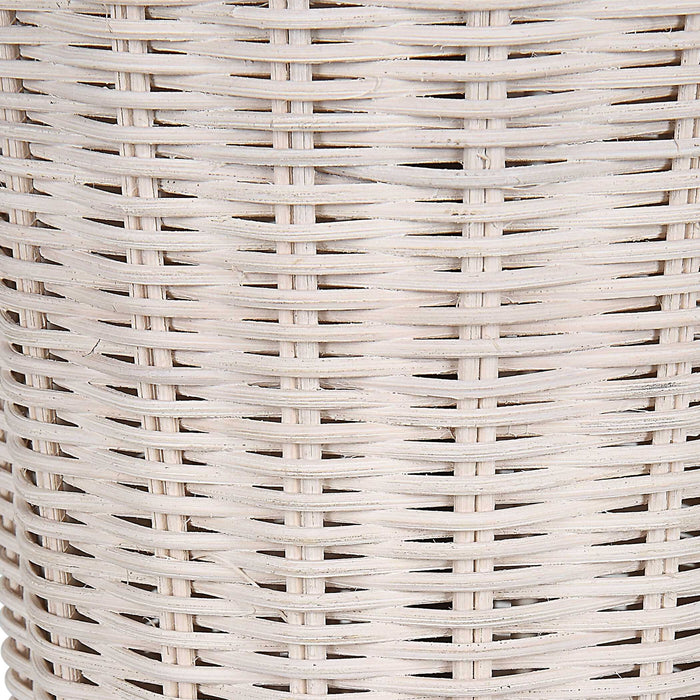 Rattan Table Lamp - White