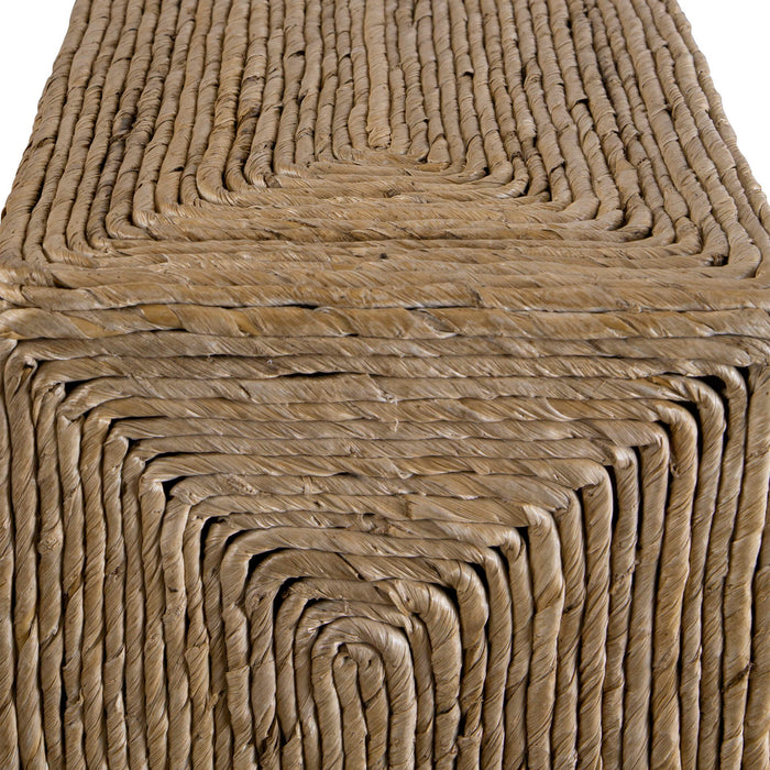 Rora - Woven Accent Table - Light Brown