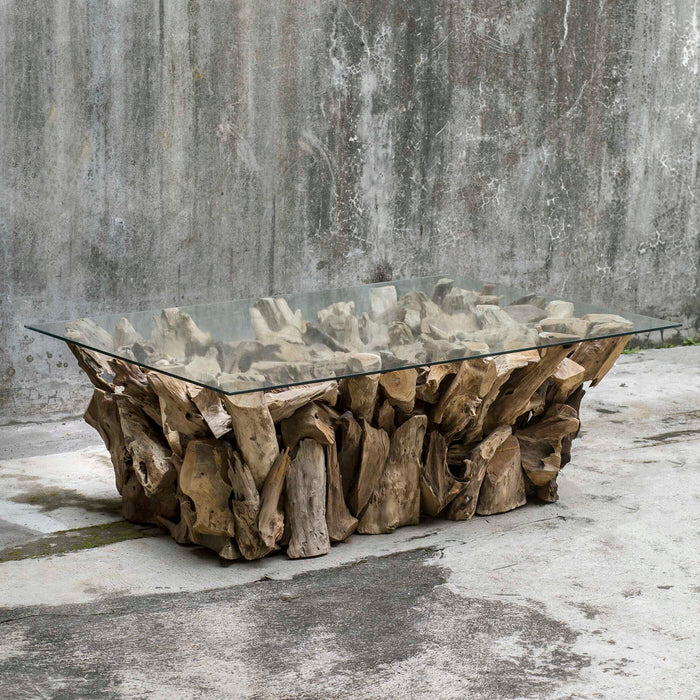 Teak - Root Coffee Table - Woodtone