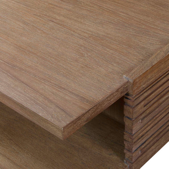 Engraved - Coffee Table - Woodtone