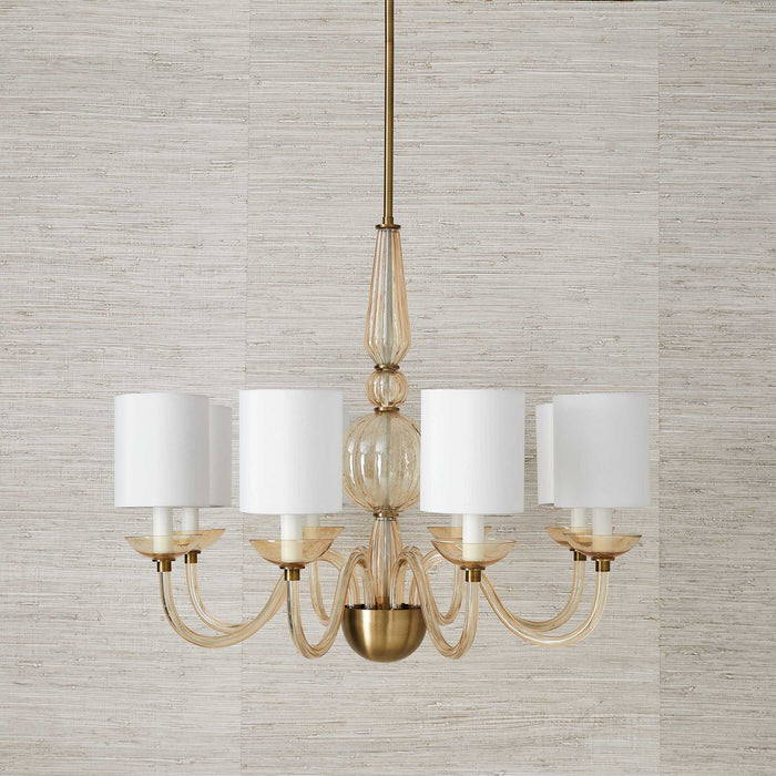 Palazzo - 8 Light Chandelier - Brass / Yellow