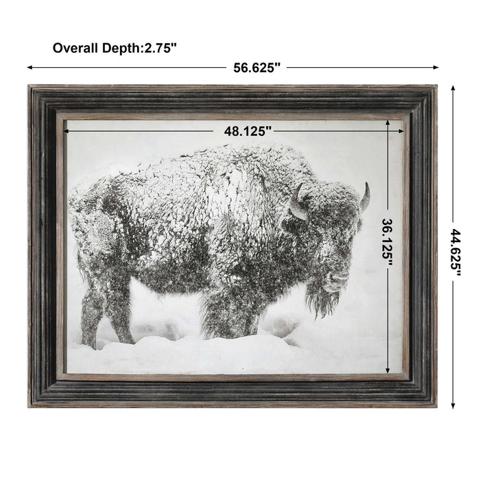 In The Storm - Framed Print - Black / White / Woodtone