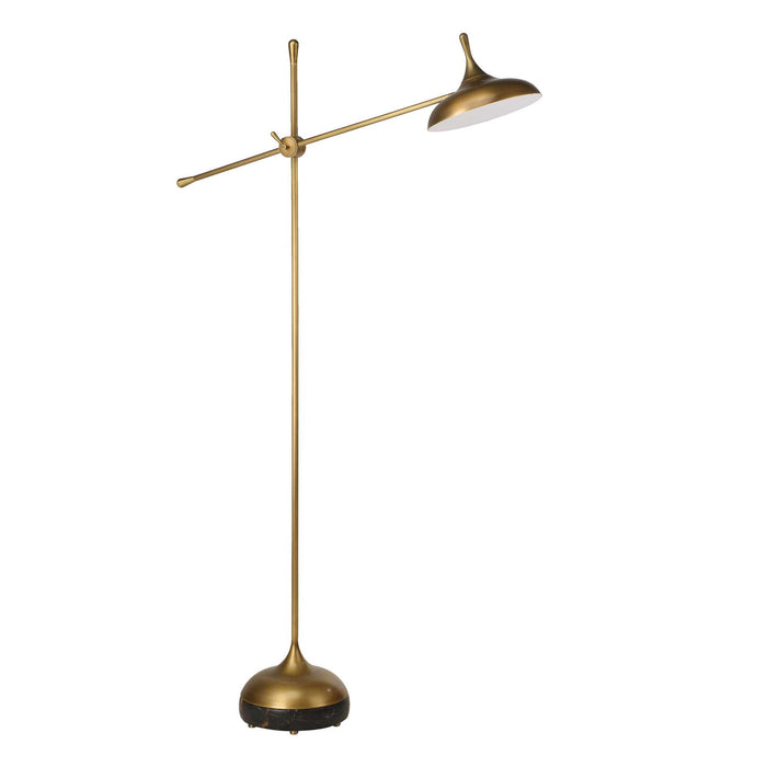 Kiss - Adjustable Arm Floor Lamp - Michelangelo Marble