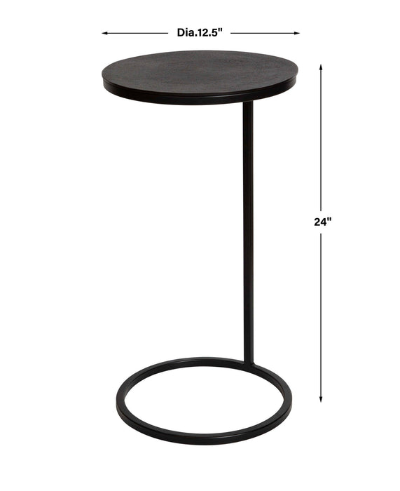 Brunei - Round Accent Table - Black