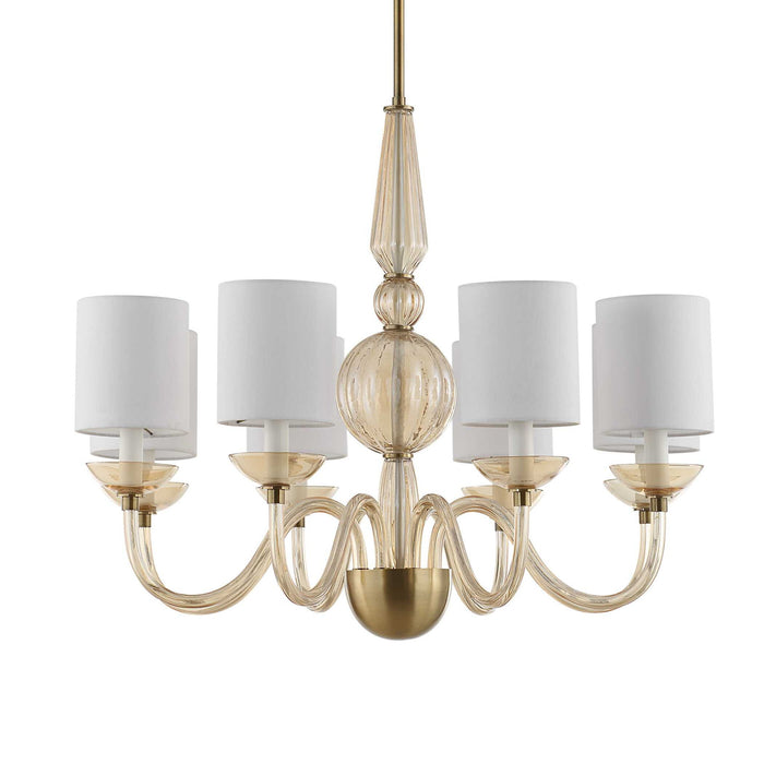 Palazzo - 8 Light Chandelier - Brass / Yellow