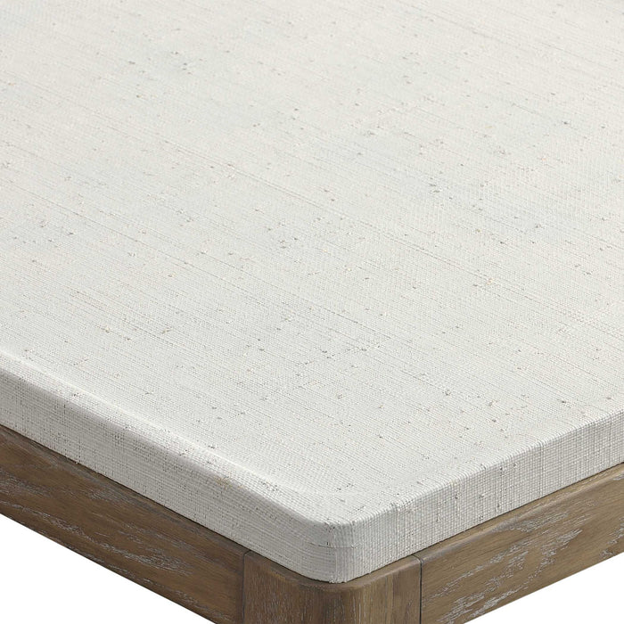Linen Coffee Table - White