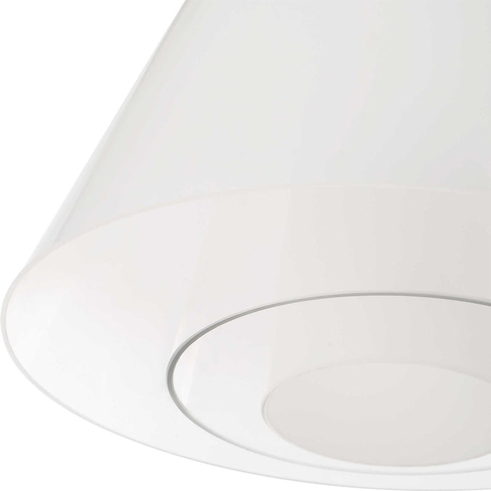 Tiered Ombre - 1 Light LED Pendant - Brass