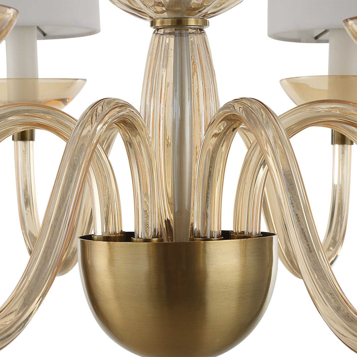 Palazzo - 8 Light Chandelier - Brass / Yellow