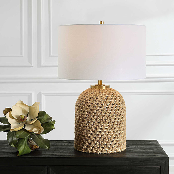 Kendari - Rope & Rattan Table Lamp