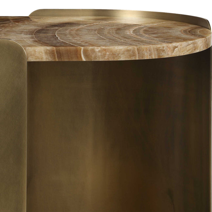 Lozenge - Accent Table - Brown