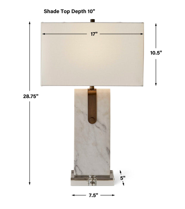 Belted - Table Lamp - White