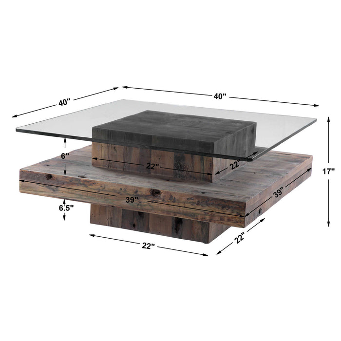 Jonah - Coffee Table - Brown / Woodtone
