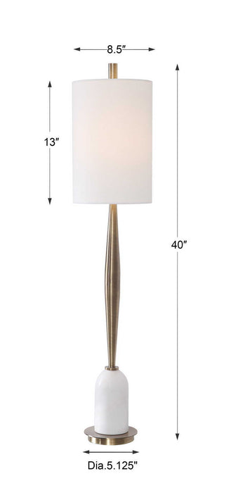 Minette - Mid-Century Buffet Lamp - White