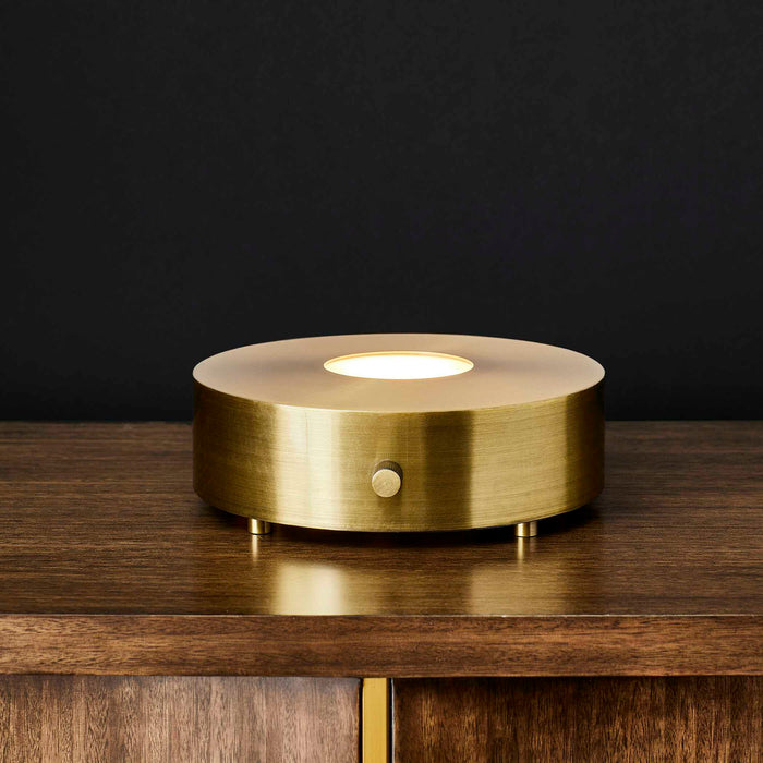 Lighted Plateau - Lamp - Brass