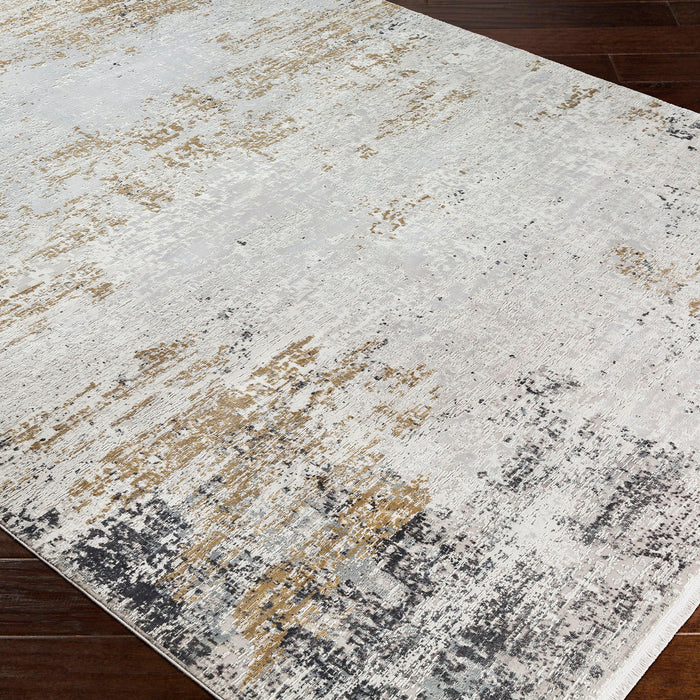 Ulen - Abstract 10 X 14 Rug - Pearl Silver