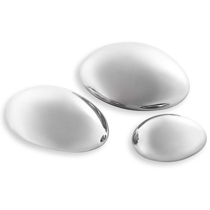 Mirror Cabochons (Set of 3) - Silver