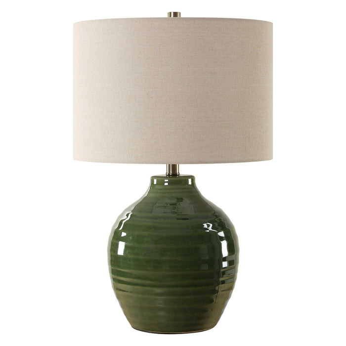 Ceramic Table Lamp - Green