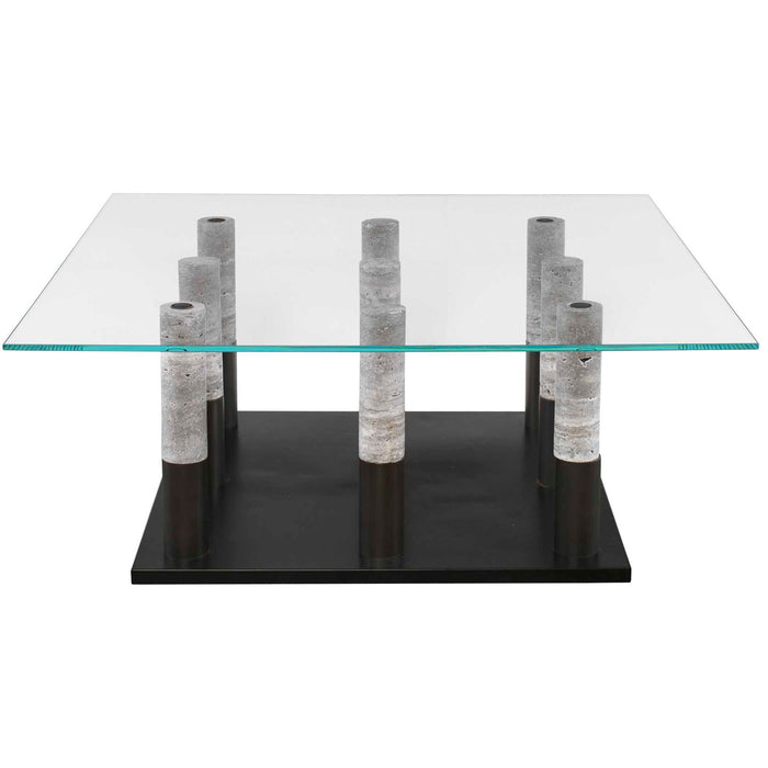 Colonnade - Coffee Table - Black / Brown / Gray