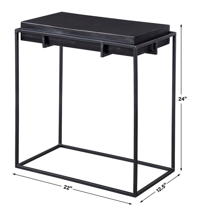 Telone - Modern Side Table - Black