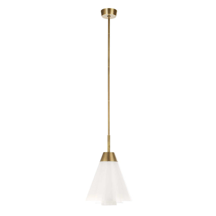Tiered Ombre - 1 Light LED Pendant - Brass
