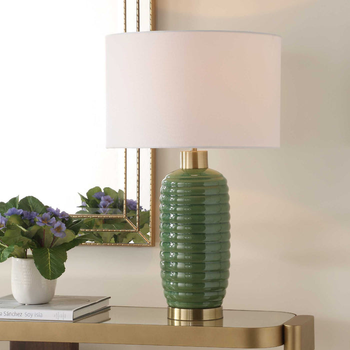 Table Lamp - Olive Green
