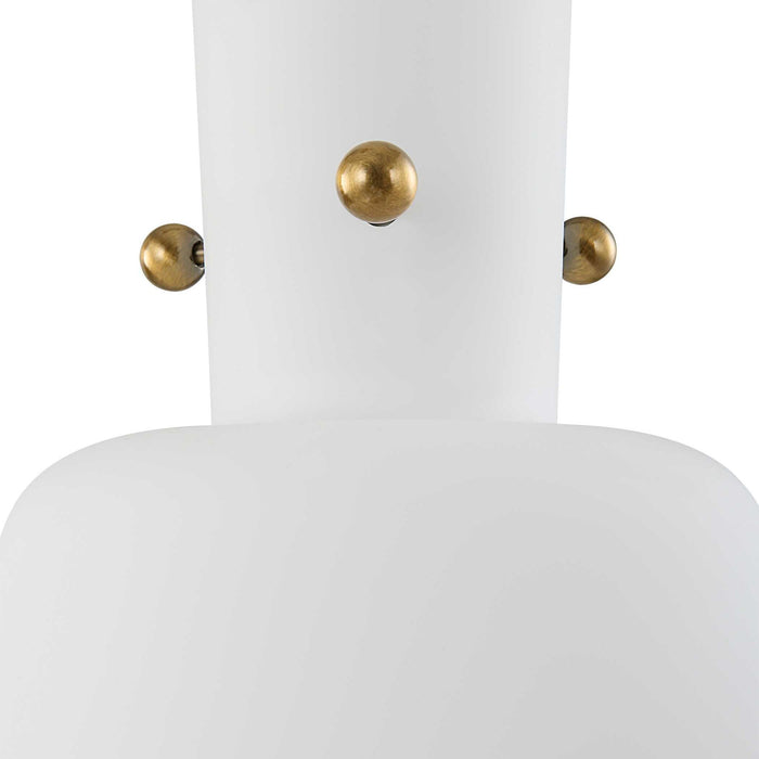 Pinion - 3 Light Pendant - Bronze / White