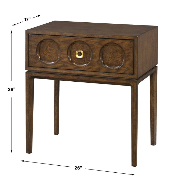 Roundabout - Side Table - Cocoa Brown