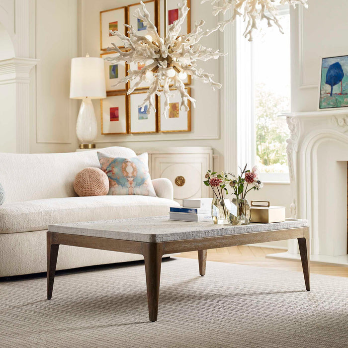 Linen Coffee Table - White