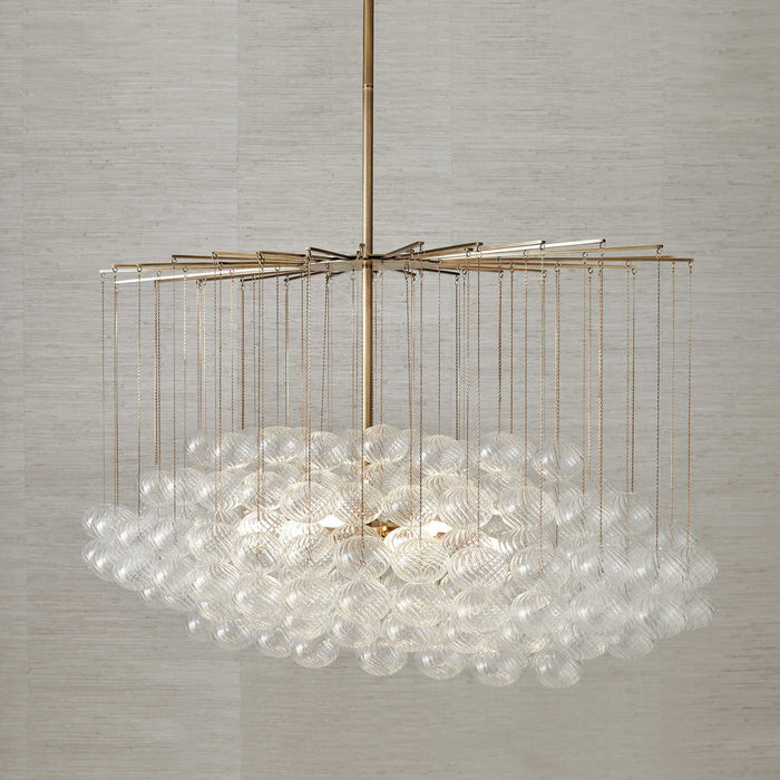 Bubbles - 6 Light Chandelier - Brass