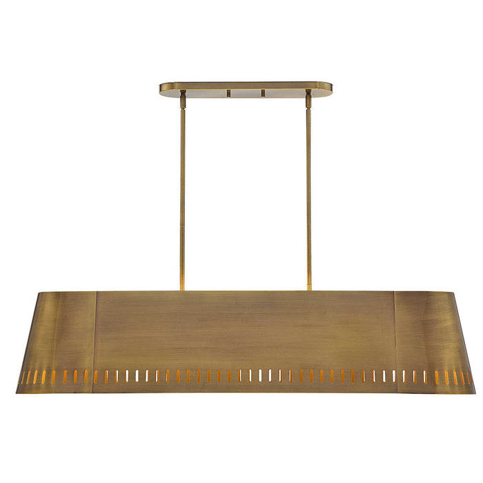 Marquee - 5 Light Pendant - Brass