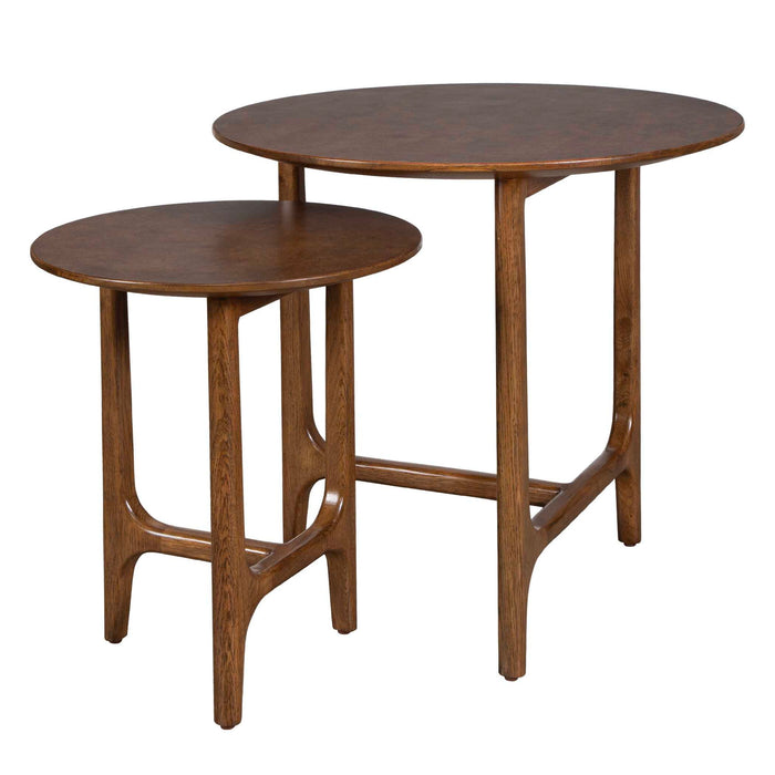 Stow Away - Nested Side Tables (Set of 2) - Woodtone