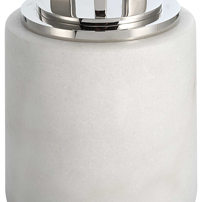 24" Accent Table - White