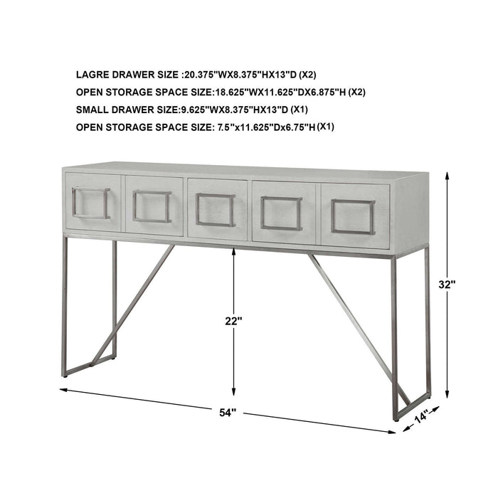 Abaya - Console Table - White