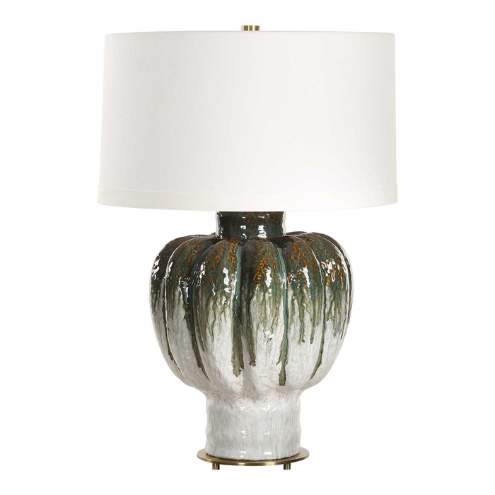 Squash - Table Lamp - Green / White