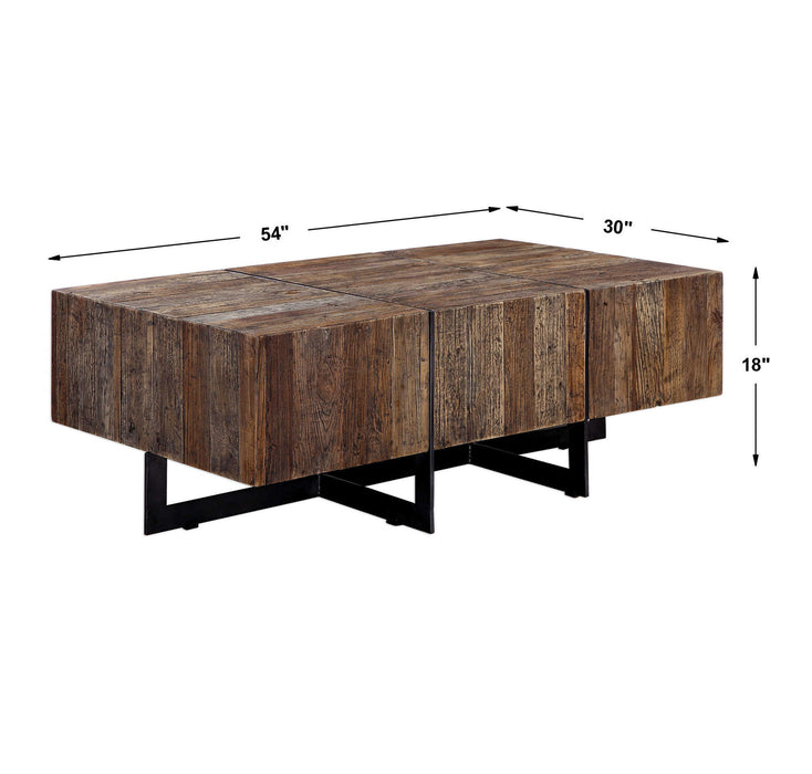 Connell - Coffee Table - Black / Woodtone