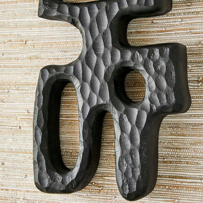 Chiseled Silhouette - Wall Sculptures (Set of 2) - Woodtone